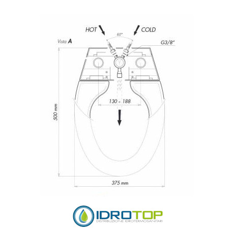 COPRIWATER BIDET 320T GRY