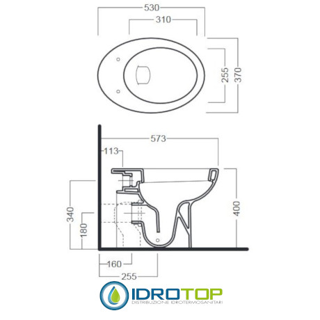 COPRIWATER BIDET 320T GRY