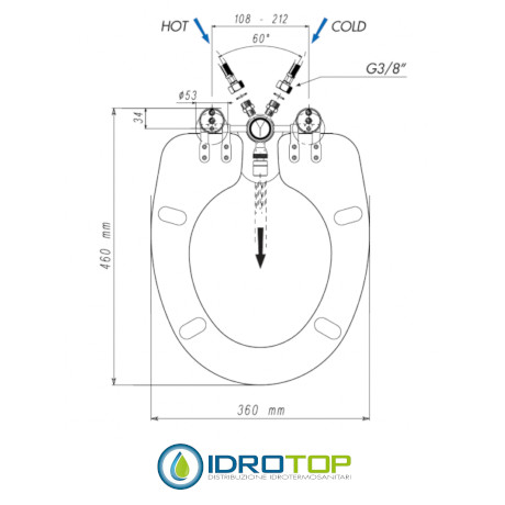 COPRIWATER BIDET 520T OT